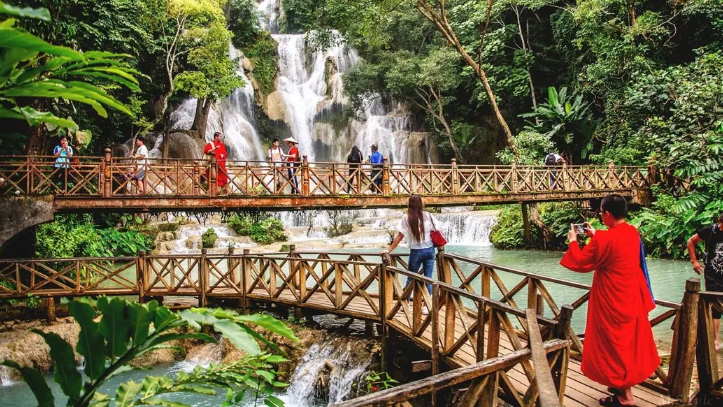 De oude hoofdstad Luang Prabang - een must-see in Laos in november.