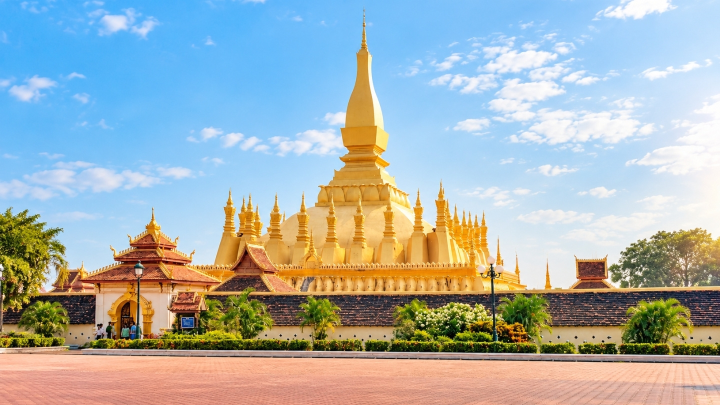 Pha That Luang en zijn gouden schoonheid in Vientiane