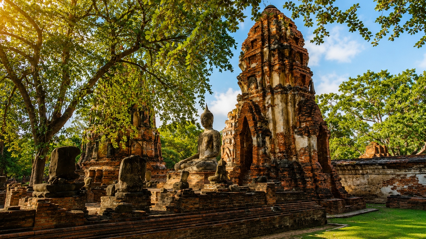 Wat te doen in Thailand in juni ? Bezoek Wat Mahathat in Ayutthaya