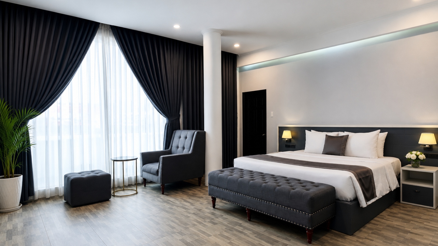Rustige kamer voor een ontspannen verblijf bij LION HOTEL