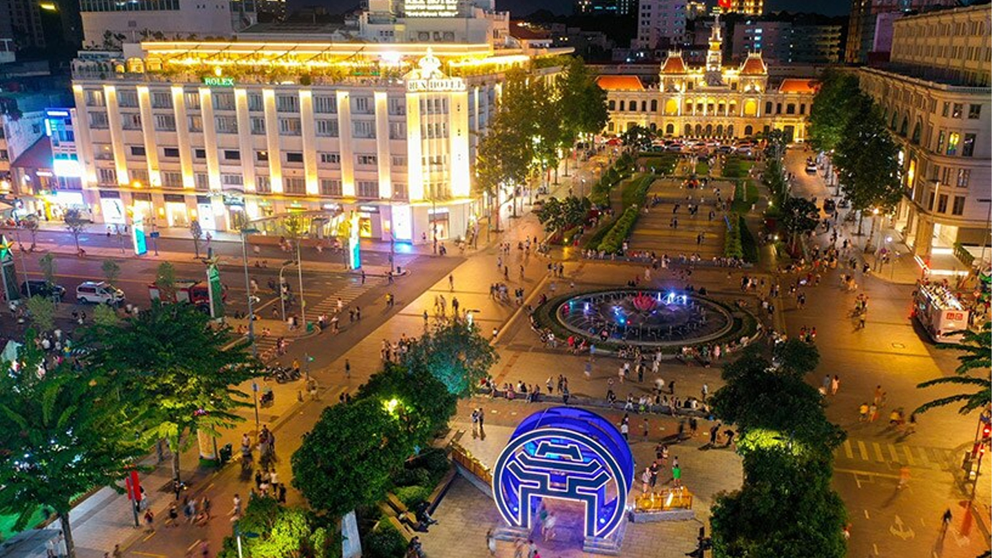 Nguyen Hue wandelstraat